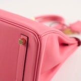 Hermes Birkin 25 Swift Rose Azalee (A Stamp 2017)