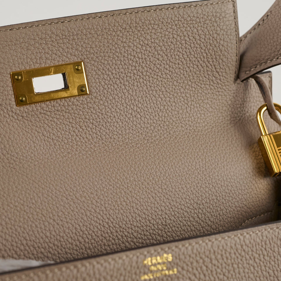 Hermes Kelly 28 Gris Ashalte A Stamp