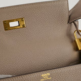 Hermes Kelly 28 Gris Ashalte A Stamp