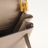 Hermes Kelly 28 Gris Ashalte A Stamp