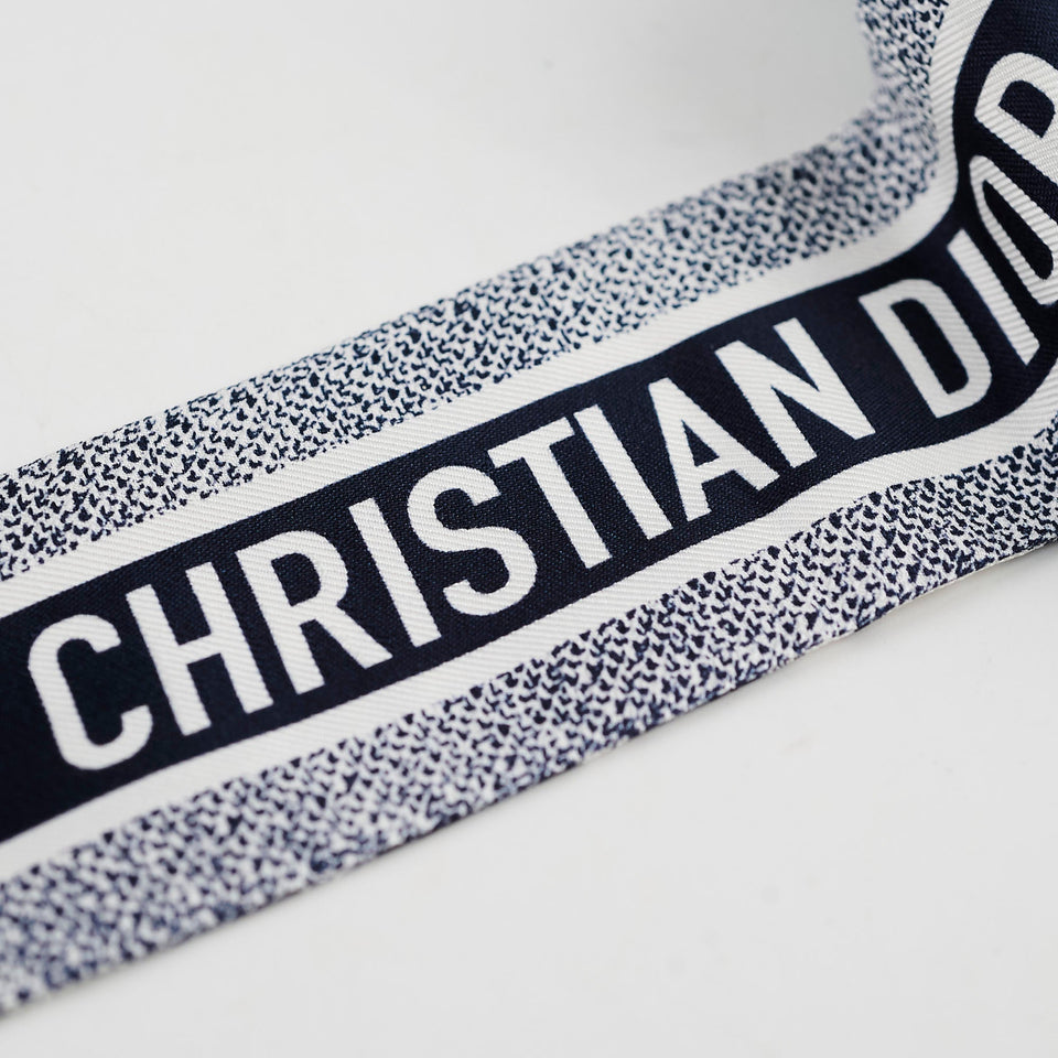 Dior Twilly Toile de Jouy Sauvage Mitzah Scarf Navy