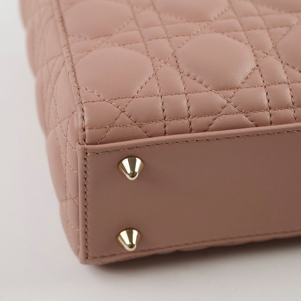 Christian Dior Small Lambskin ABC Lady Dior Pink