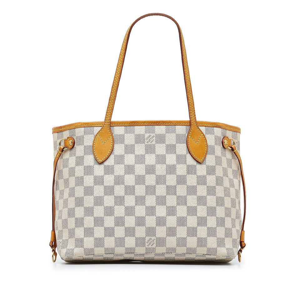 Louis Vuitton Damier Azur Neverfull PM Tote Bag