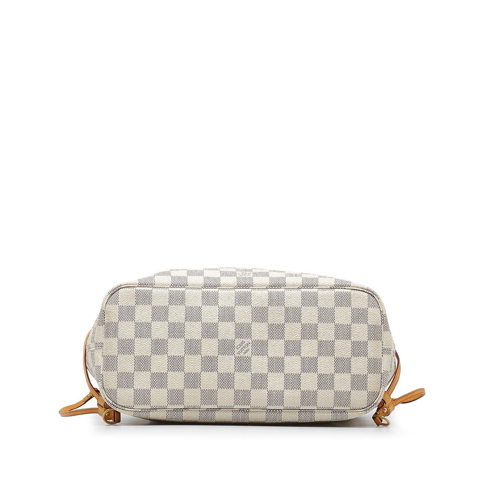 Louis Vuitton Damier Azur Neverfull PM Tote Bag