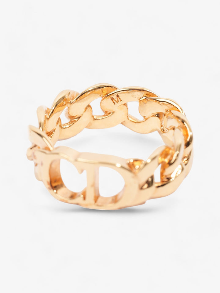 Christian Dior CD Icon Chain Link Ring Gold Base Metal Medium (60mm)