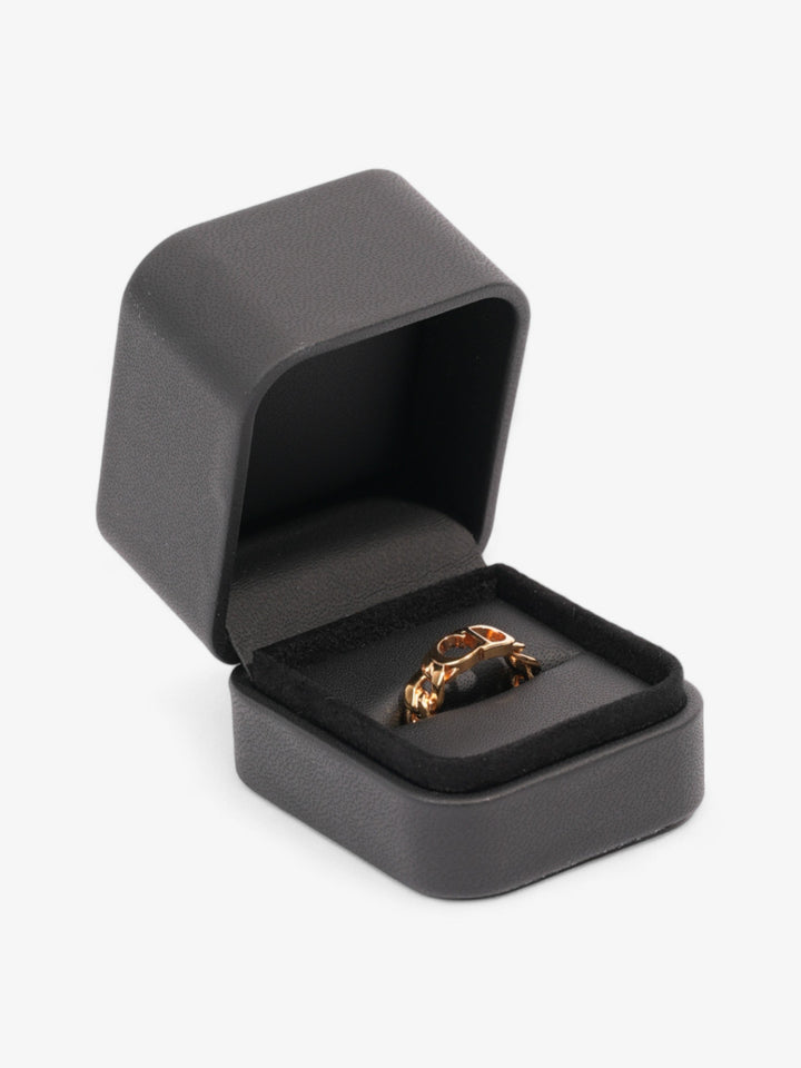 Christian Dior CD Icon Chain Link Ring Gold Base Metal Medium (60mm)