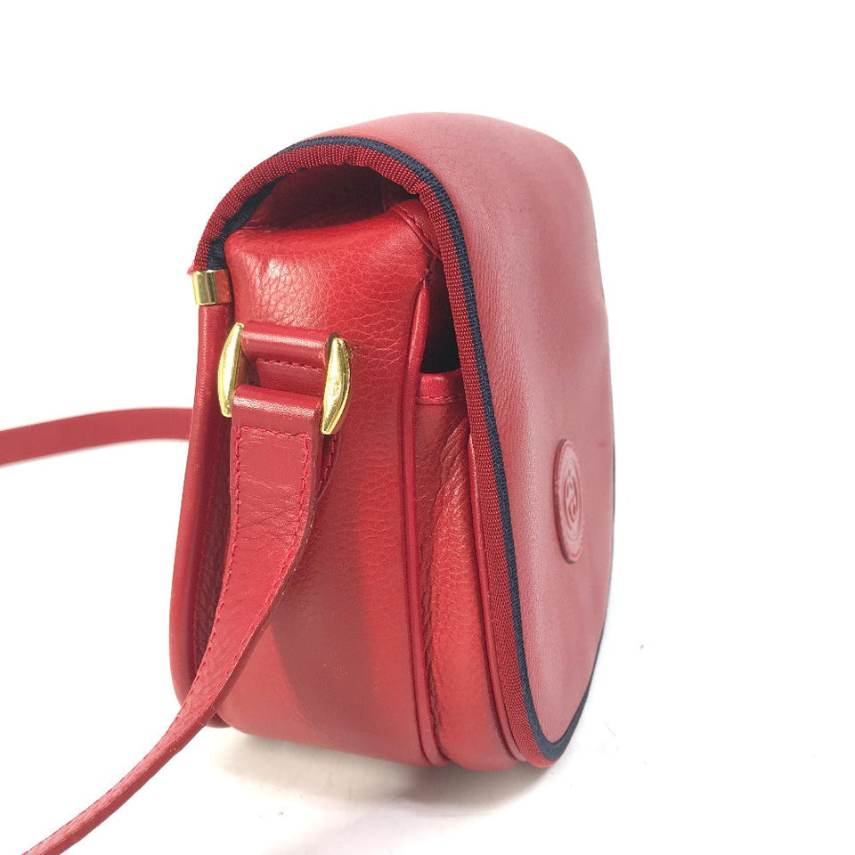 Gucci Shoulder Bag 007.261.0107 leather Red Old Gucci Interlocking G mens