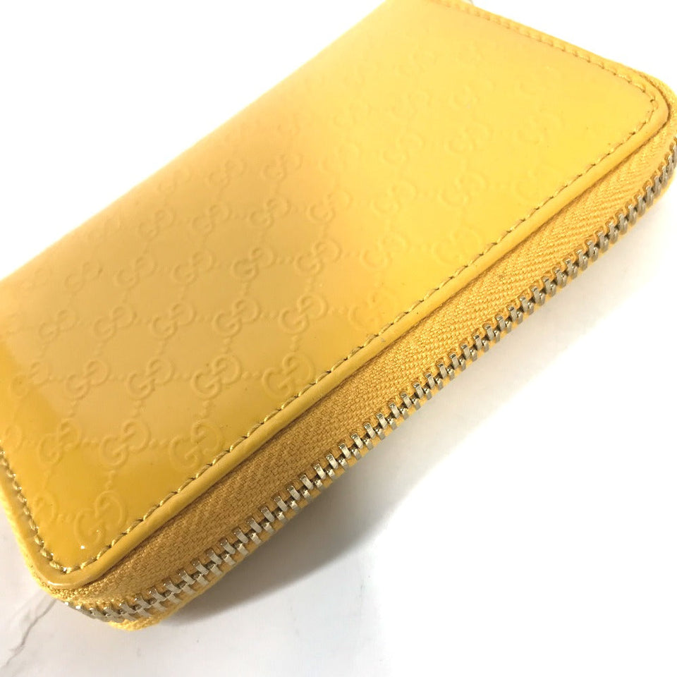 Gucci Coin case 255452 enamel yellow Sima line Micro Guccisima Women