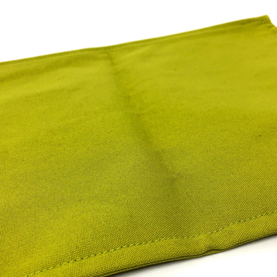 Hermes Pouch canvas Green type Large unisex(Unisex)