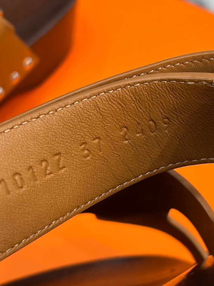 Hermes CALFSKIN LEATHER KOS CLOGS