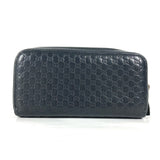 Gucci Long Wallet Purse 278635 leather black GG Micro Guccisima