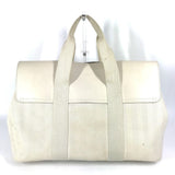 Hermes Handbag Leather / canvas white Valparaiso MM Valparaiso