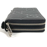 Gucci Long Wallet Purse 751760 leather black Jumbo GG Travel Document Case