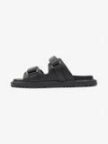 Christian Dior Dioract Sandals Black / Gold Leather EU 41 UK 8