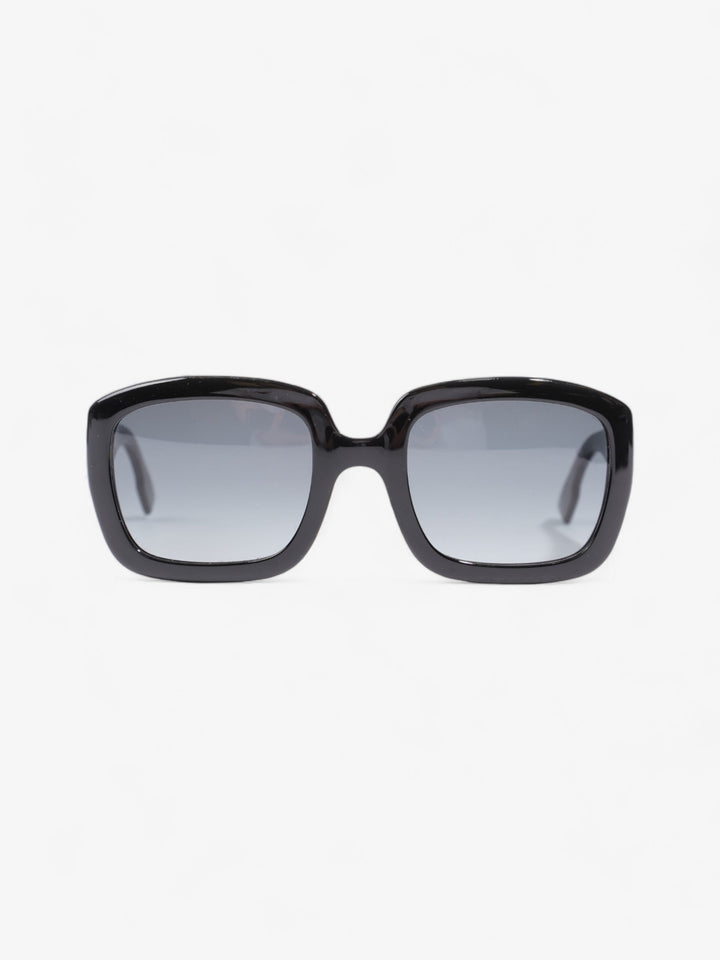 Christian Dior CD Oversized Frame Sunglasses Black / Gold Acetate 145mm