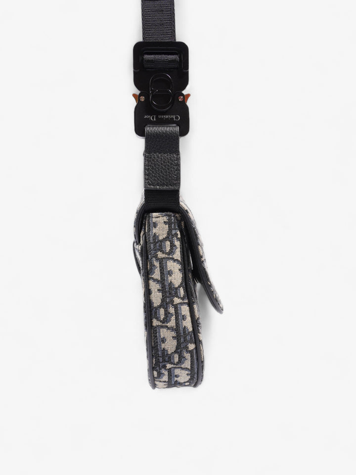 Christian Dior Saddle Homme Black Oblique Canvas