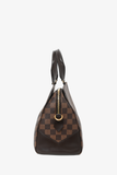 Louis Vuitton 2016 Brown Canvas 'Damier Ebene Kensington' Bowling Bag