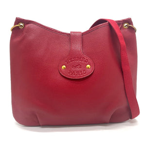 Hermes Shoulder Bag Taurillon Clemence Red Rodeo Women
