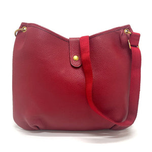 Hermes Shoulder Bag Taurillon Clemence Red Rodeo Women