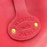 Hermes Shoulder Bag Taurillon Clemence Red Rodeo Women