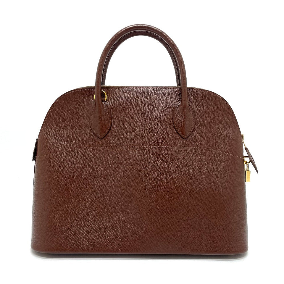 Hermes Handbag leather Brown Bored 35 Women