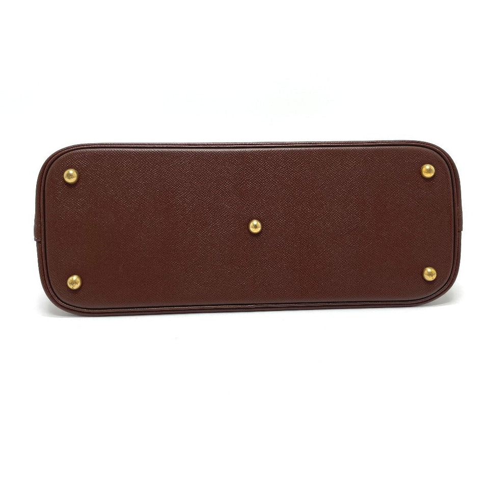 Hermes Handbag leather Brown Bored 35 Women