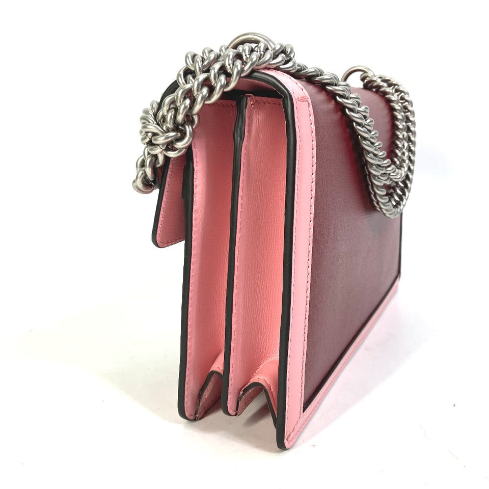 Gucci Shoulder Bag 400249 leather pink Bicolor Bag Duonisos Women