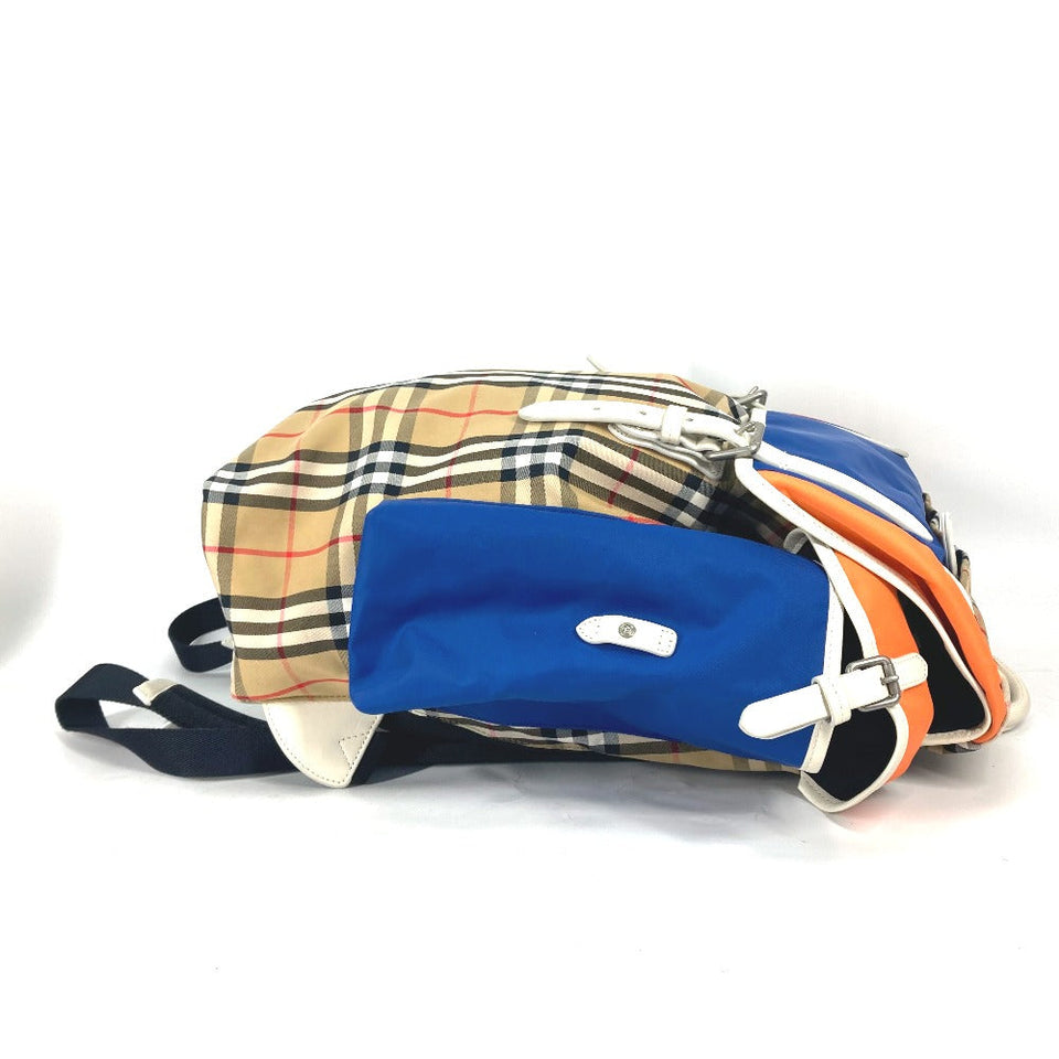 Burberry Backpack 4078448 Leather / canvas beige Bag check mens