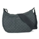 Gucci Shoulder Bag 122790 Leather / canvas black GG
