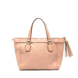 Gucci Handbag 282307 leather pink beige Soho Interlocking G Women