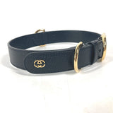 Gucci others 695256 leather black GG Large/Extra Large Pet Collar L