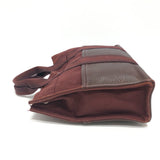 Hermes Handbag Leather / canvas Wine red type Half leather Fool ToePM Women