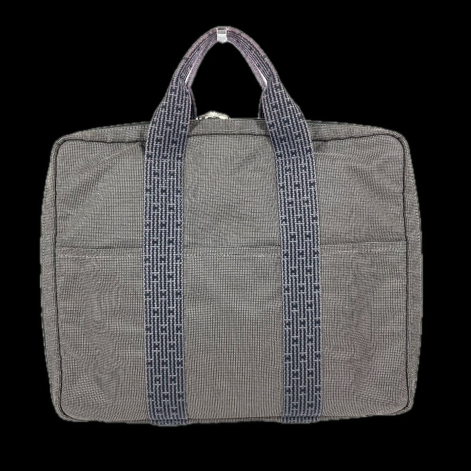 Hermes Handbag canvas gray Her Line PC case