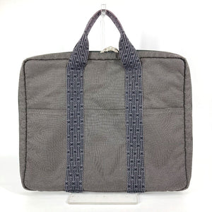 Hermes Handbag canvas gray Her Line PC case