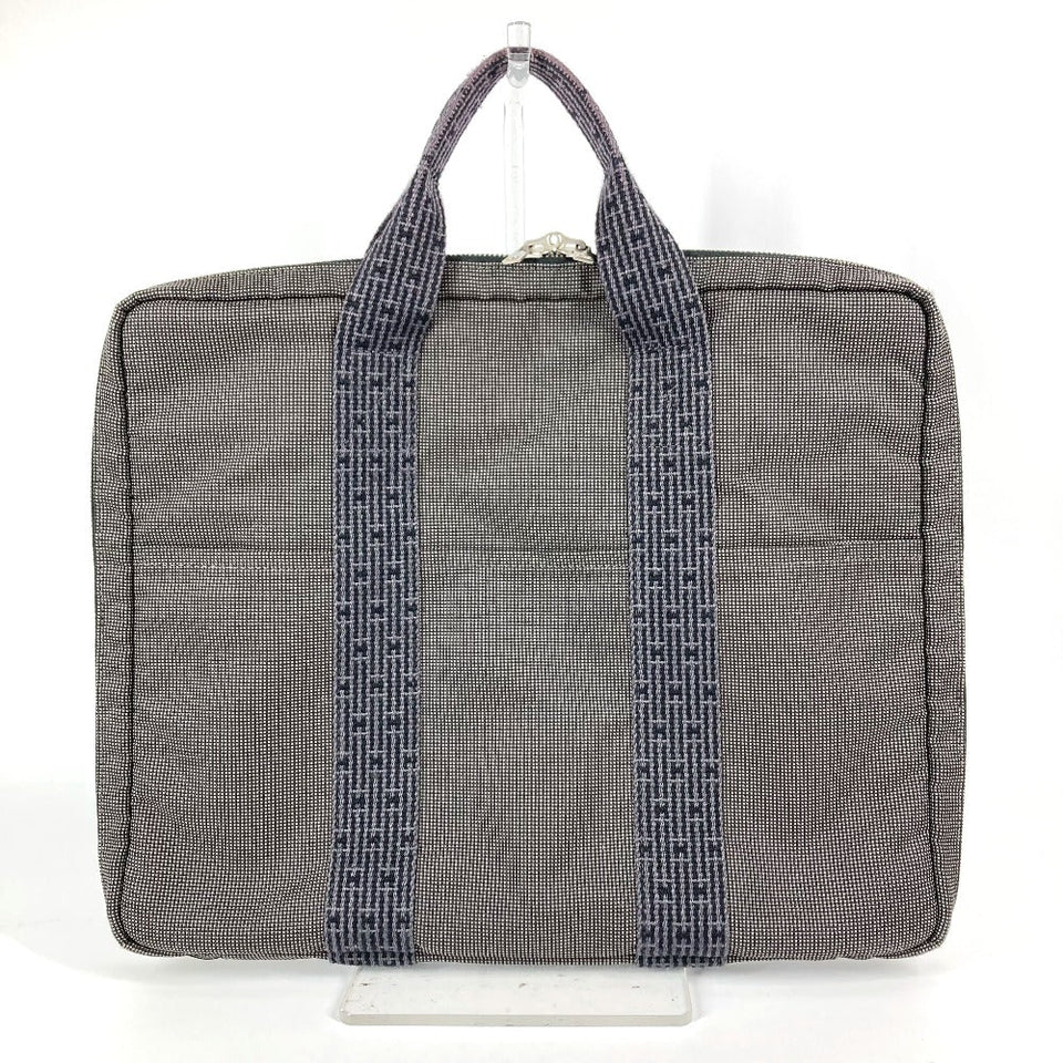 Hermes Handbag canvas gray Her Line PC case
