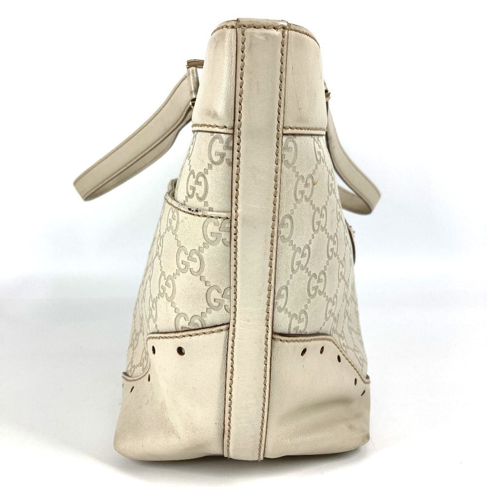 Gucci Shoulder Bag 145993 Sima leather Off-white type GG Guccissima logo
