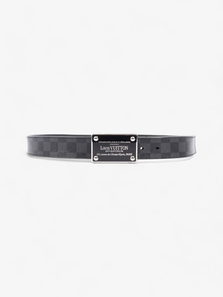 Louis Vuitton Inventeur Reversible Belt Damier Graphite Leather 95cm / 38"
