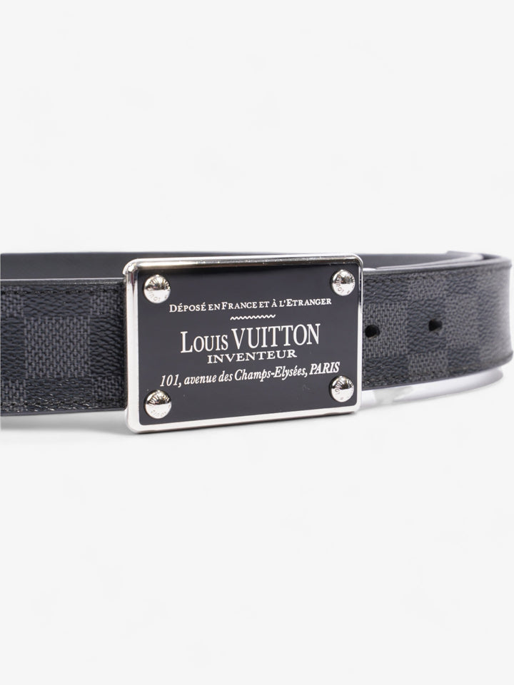 Louis Vuitton Inventeur Reversible Belt Damier Graphite Leather 95cm / 38"