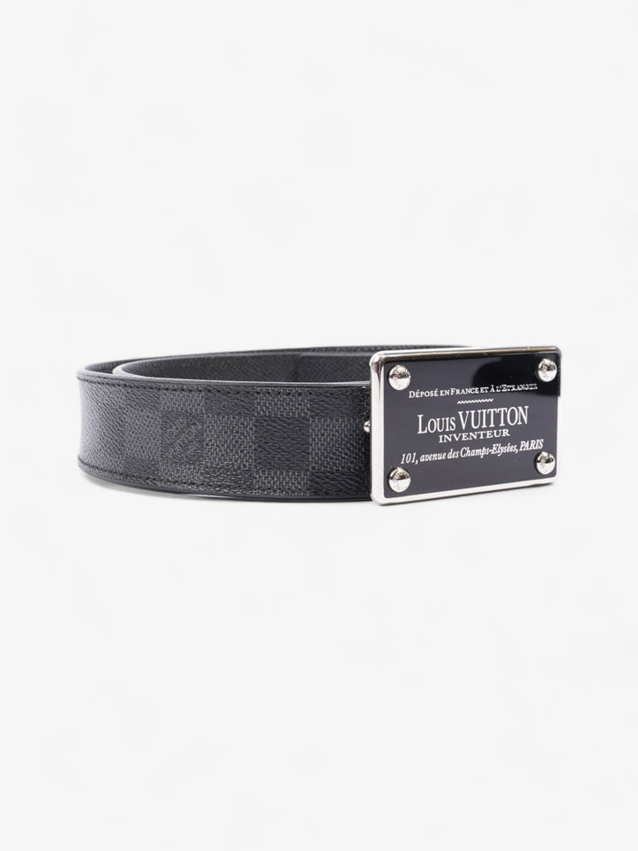 Louis Vuitton Inventeur Reversible Belt Damier Graphite Leather 95cm / 38"