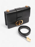 Christian Dior 30 Montaigne Black Leather