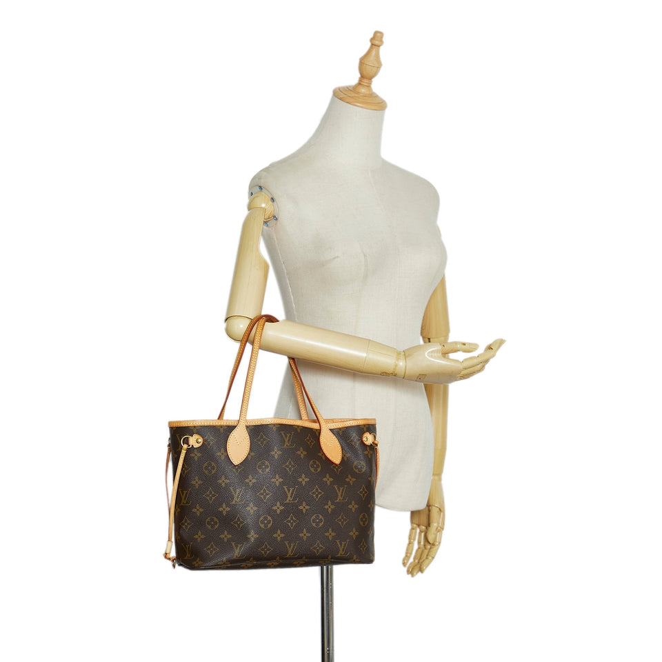 Louis Vuitton Monogram Neverfull PM Brown Tote