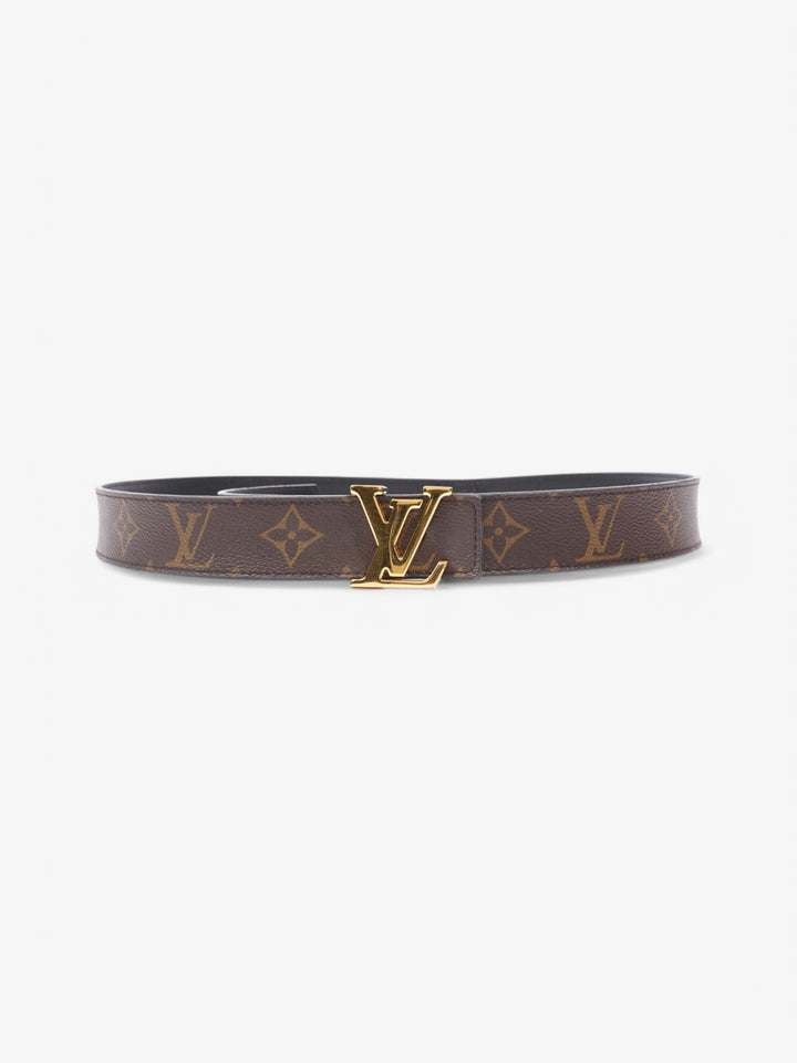 Louis Vuitton LV Initiales Reversible Belt Monogram / Gold / Black Coated Canvas 85cm / 34"