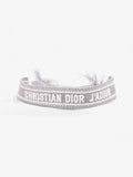 Christian Dior J'ADior Friendship Bracelet Set Pink / Grey / White Cotton