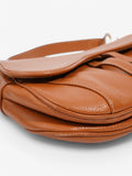 Christian Dior Double Saddle Bag Tan Leather