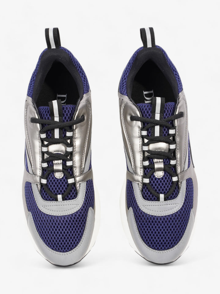 Christian Dior B22 White / Navy Blue / Silver Mesh EU 42 UK 8