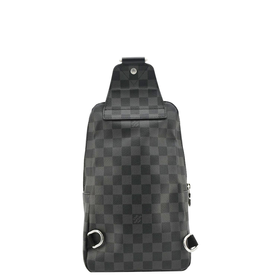 Louis Vuitton Avenue Sling Damier Graphite Backpack Bag Black