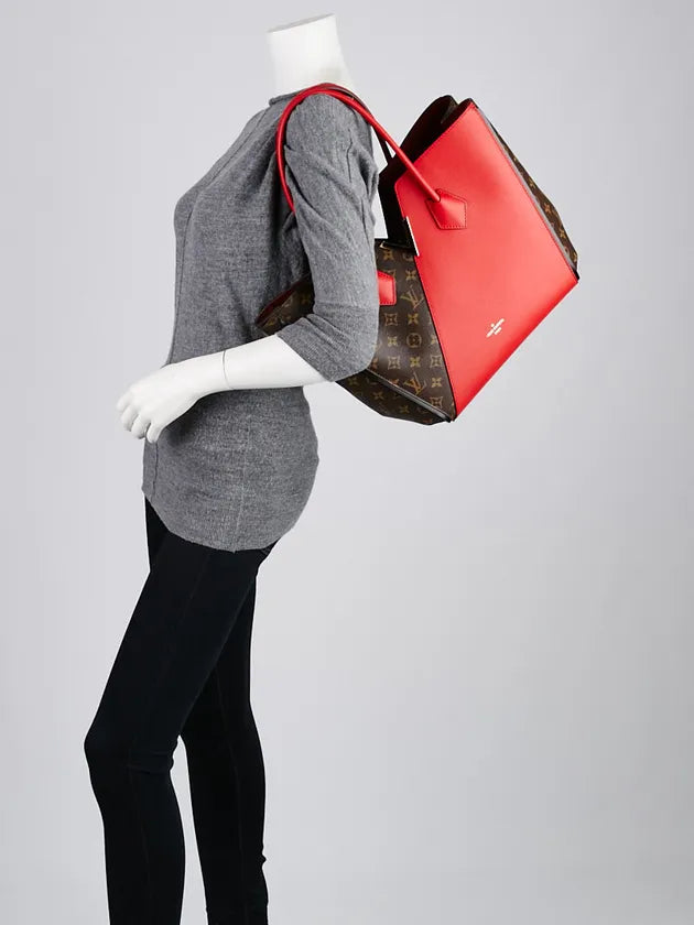 Louis Vuitton COATED CANVAS KIMONO MM TOTE