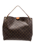 Louis Vuitton DAMIER EBENE GRACEFUL MM HOBO BAG