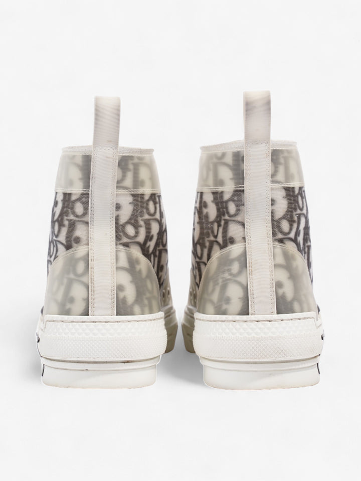 Christian Dior B23 High Top White / Black Mesh EU 40.5 UK 7.5