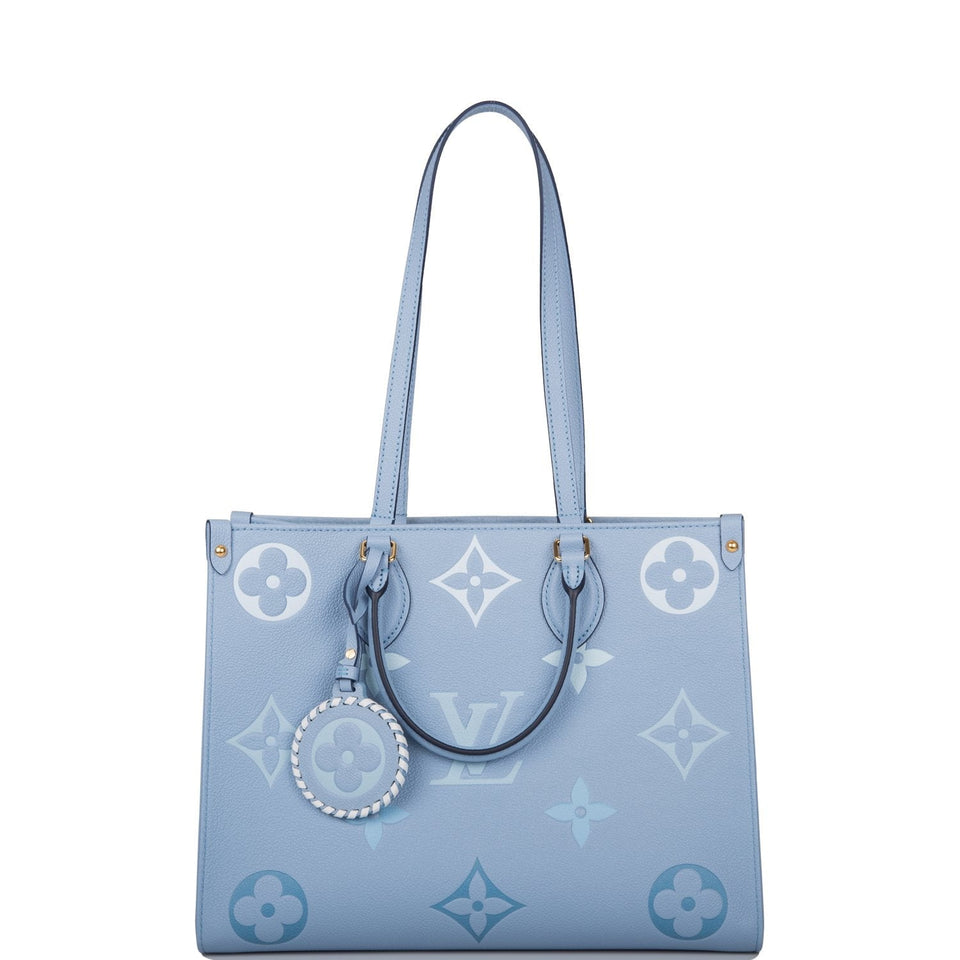 Louis Vuitton Summer Blue By The Pool Empreinte Giant Monogram OnTheGo MM Tote